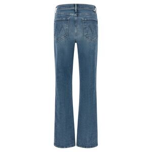 Mother Denim Blue Cotton Flared Women's Jeans